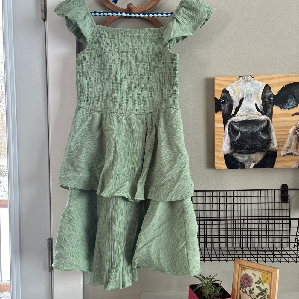 Sage Green Tinkerbell Style Dress